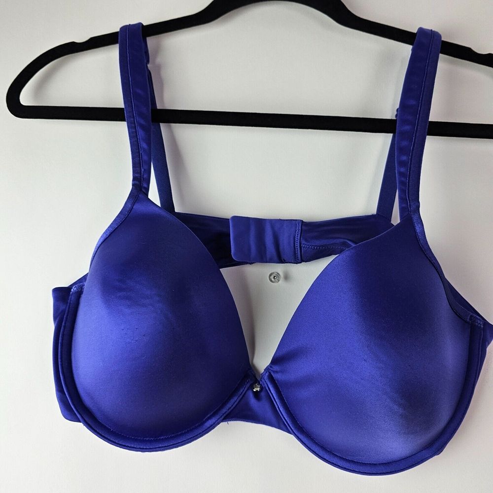 Warner's Secret Makeover Underwire Bra 01581 Purple 38C Satin Underwire